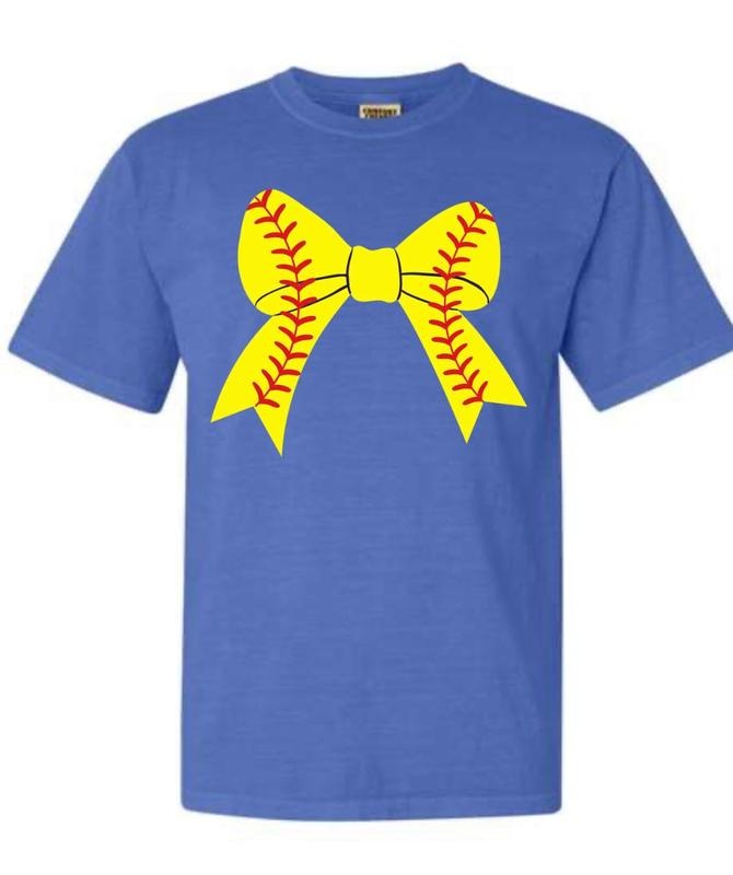 Softball Bow Shirt, Grunge Bow Shirt, Softball Mom Shirt, Coquette Aesthetic Shirt, Softball Player Shirt, Unisex...