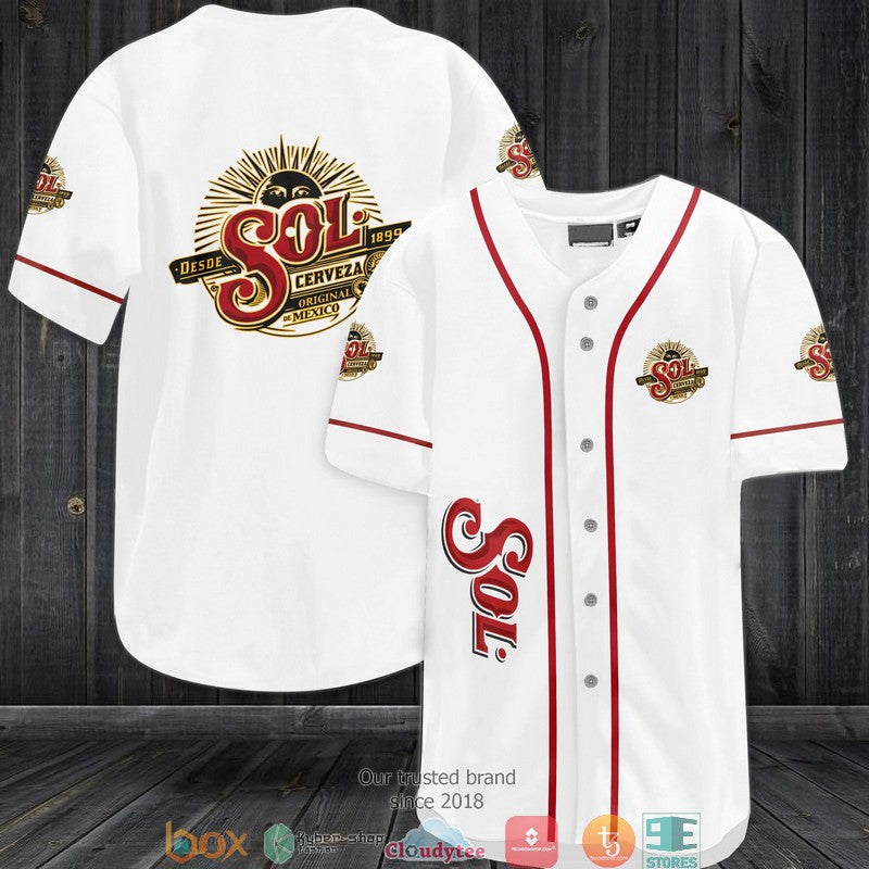 BEST Sol Cerveza Beer Baseball Jersey