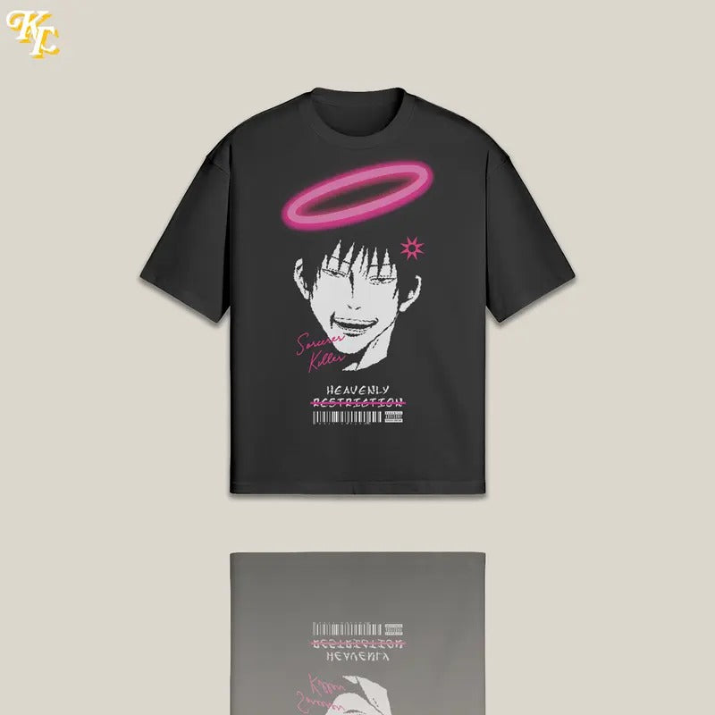 'Sorcerer Killer' Toji Fushiguro JuJutsu Kaisen Inspired Anime Graphic T-Shirt Classic Cotton Top Vintage Aesthetic...