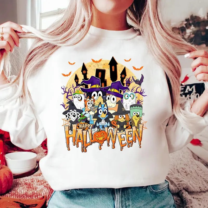 Spooky Cute Dog Family Halloween Shirt Cute Dog Halloween Shirt Halloween Vibes Shirt Cute Dog And Friends Shirt Dog...