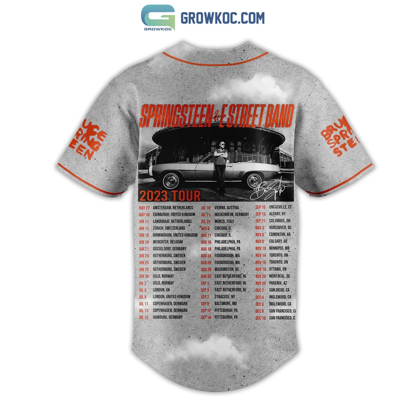 Springstreen&Estreet Band 2023 Tour Baseball Jersey