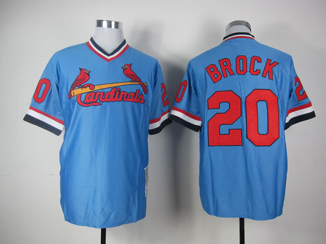 St. Louis Cardinals #20 Cardinals 20 Blue Retro