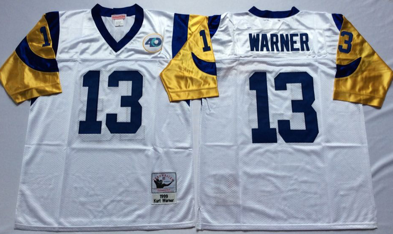 St. Louis Rams #13 Kurt Warner Throwback Style 1