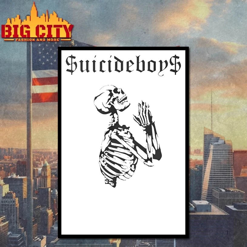 Suicideboys Merch Praying Skeleton shirt