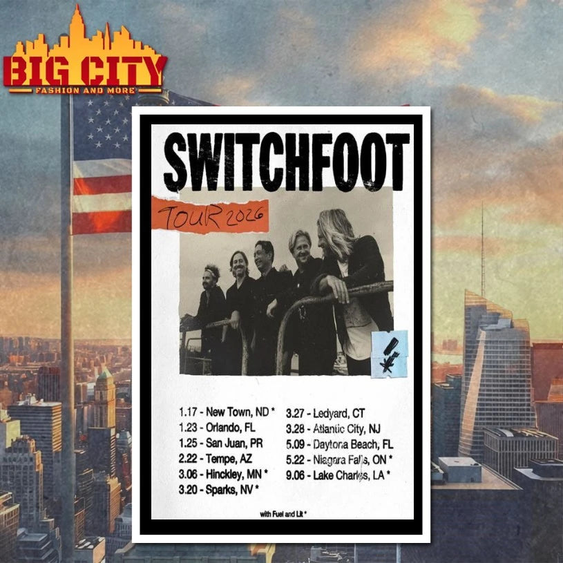 Switchfoot Tour Dates 2026 Poster shirt