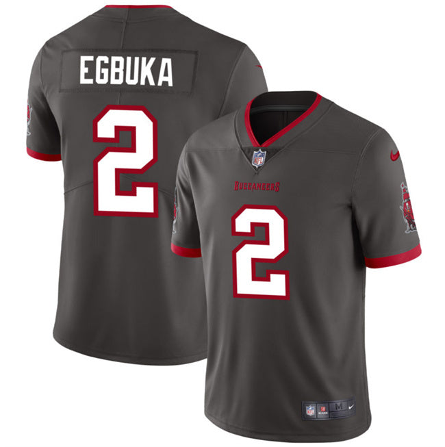 Tampa Bay Buccaneers #2 Emeka Egbuka New Grey 2025 Draft Vapor Untouchable Limited