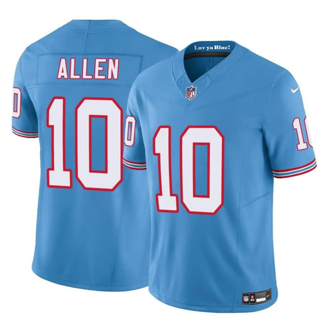 Tennessee Titans #10 Brandon Allen Blue 2025 F.U.S.E. Throwback Vapor Limited