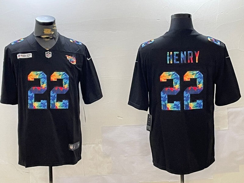 Tennessee Titans #22 Derrick Henry Titans Rainbow Style 2