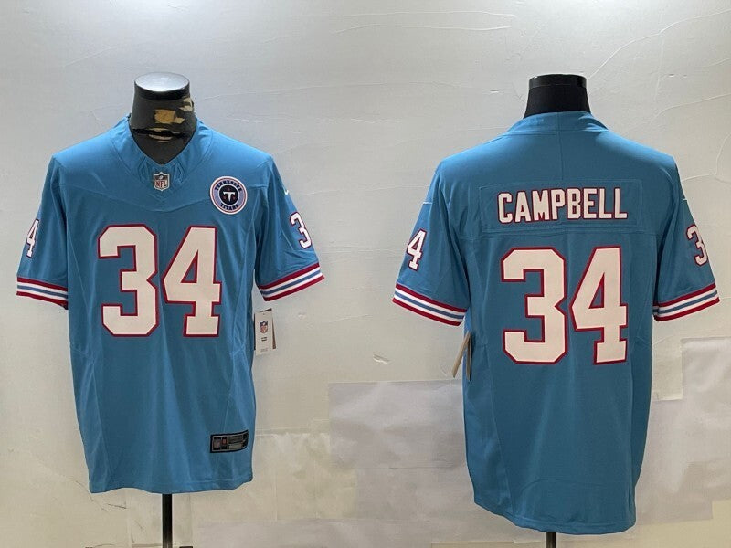 Tennessee Titans #34 Earl Campbell Style 1