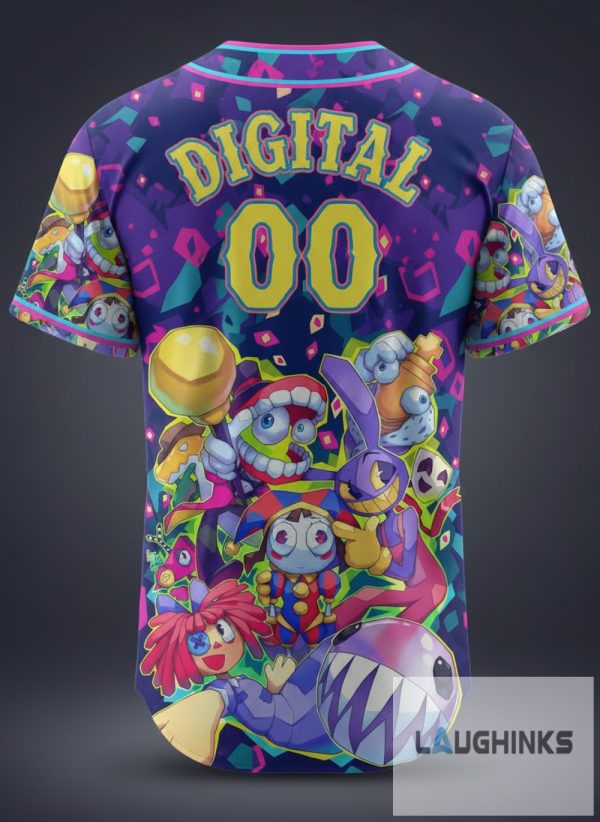 The Amazing Digital Circus Aop Custom Name And Number Baseball Jersey Shirt