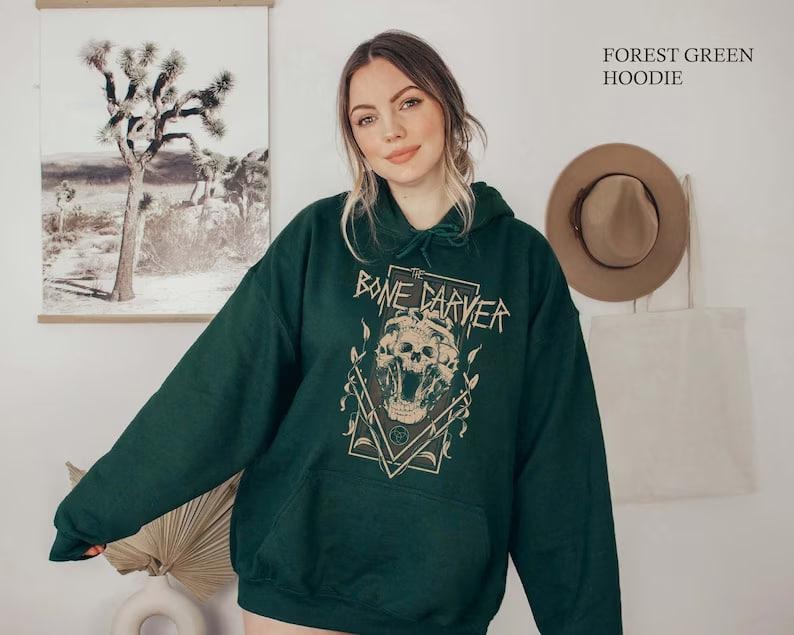 The Bone Carver Sweatshirt, ACOTAR Shirt, Sarah J Maas Merch, Velaris Rhysand Throne of Glass Crescent City Bookish...