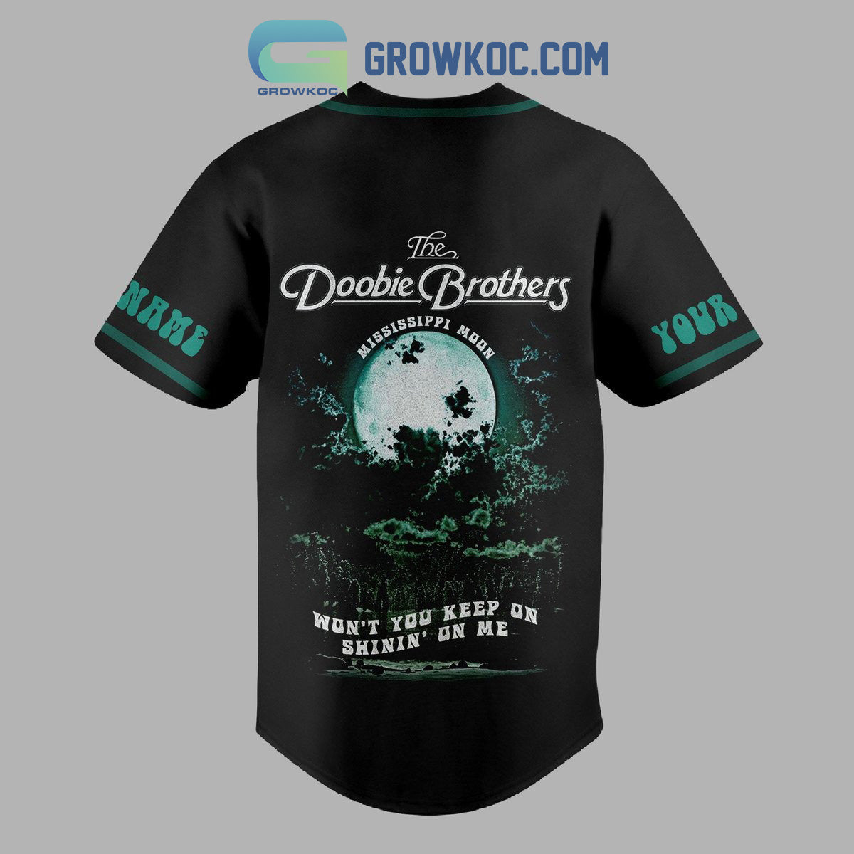 The Doobie Brothers 50 Years Mississippi Moon Personalized Baseball Jersey