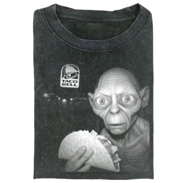 The LORD OF THE RINGS Graphic TSHIRT, GOLLUM Taco bell Movie shirt Hoodie, Sweatshirt | WearSparks.com