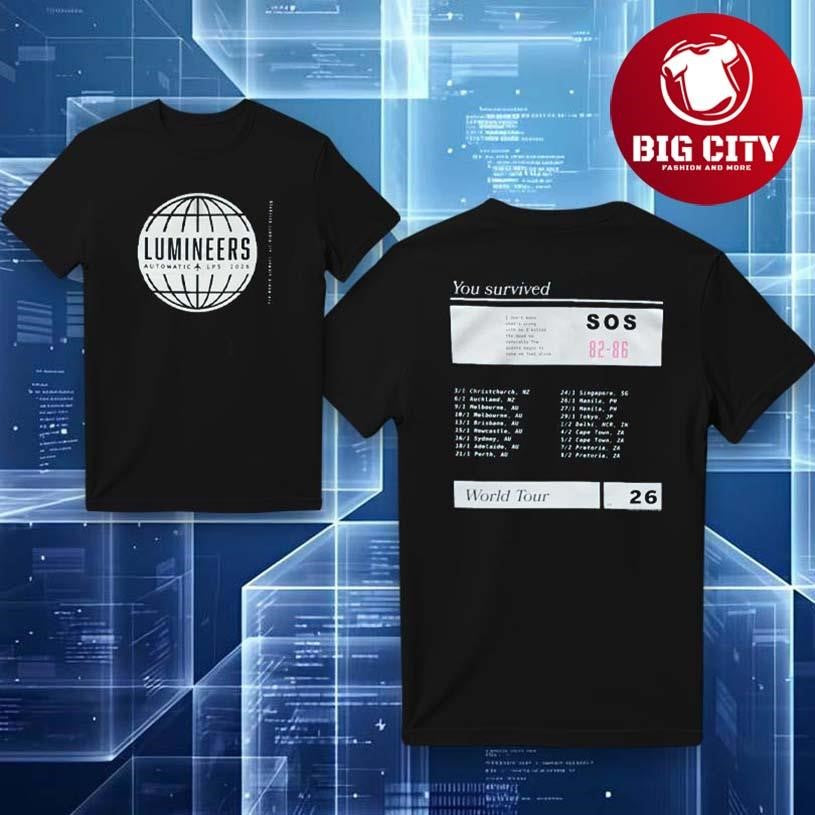 The Lumineers Automatic Tour Two Sided Shirt