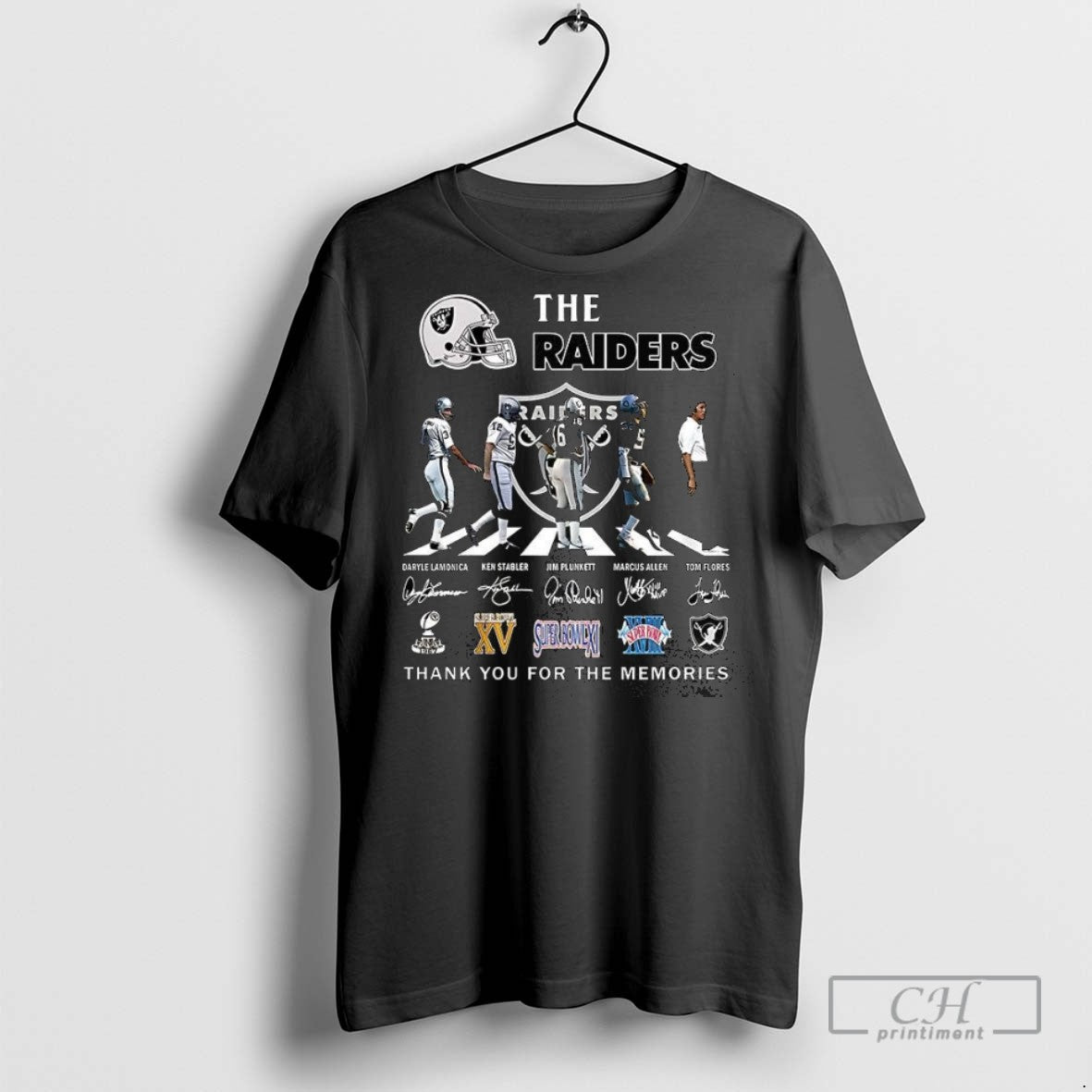 The Raiders Legend Thank You For The Memories Signature T Shirts