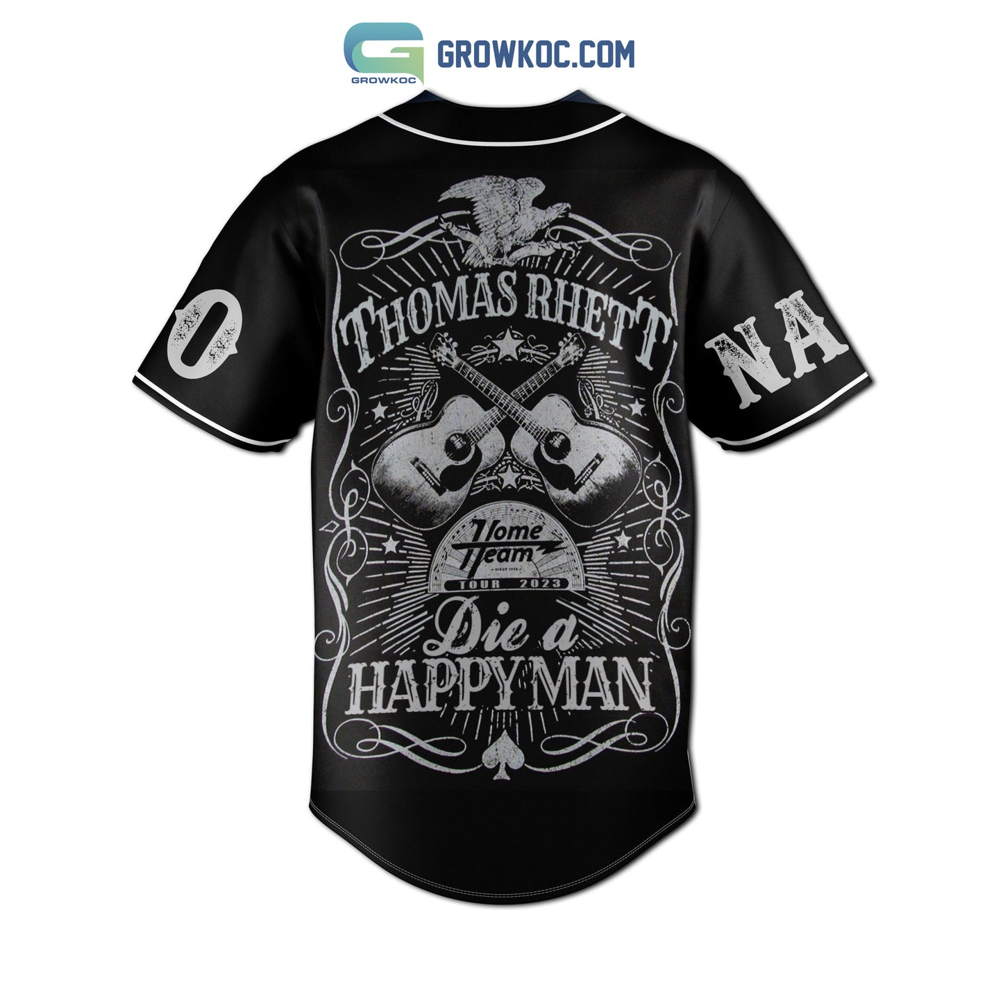 Thomas Rhett Die A Happy Man Home Team Tour 2023 Personalized Baseball Jersey