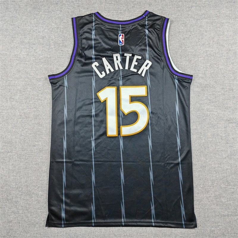 Toronto Raptors #15 Vince Carter 25 Raptors 15 Black City Edition Style 1