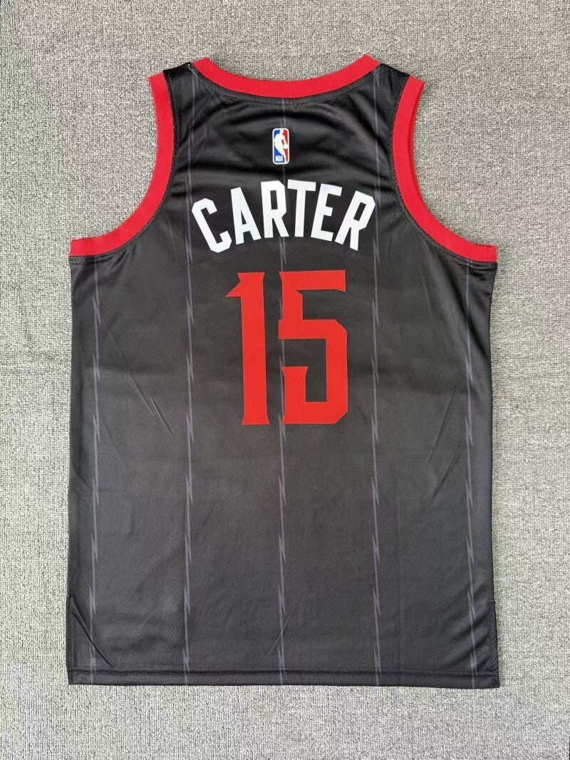 Toronto Raptors #15 Vince Carter 26 Season Raptors City Black Style 1