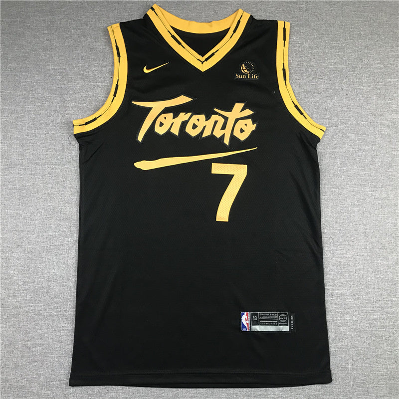 Toronto Raptors #7 Kyle Lowry 21 Raptors 7 New Black City Edition Style 2