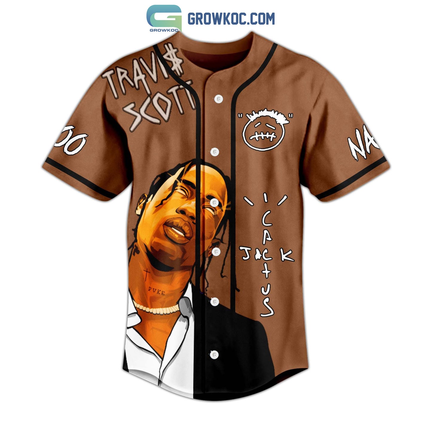 Travis Scott Astroworld Cactus Personalized Baseball Jersey