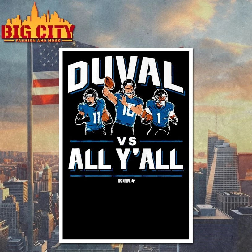 Trevor Lawrence, Travis Etienne, & Parker Washington Duval Vs. All Y’all shirt