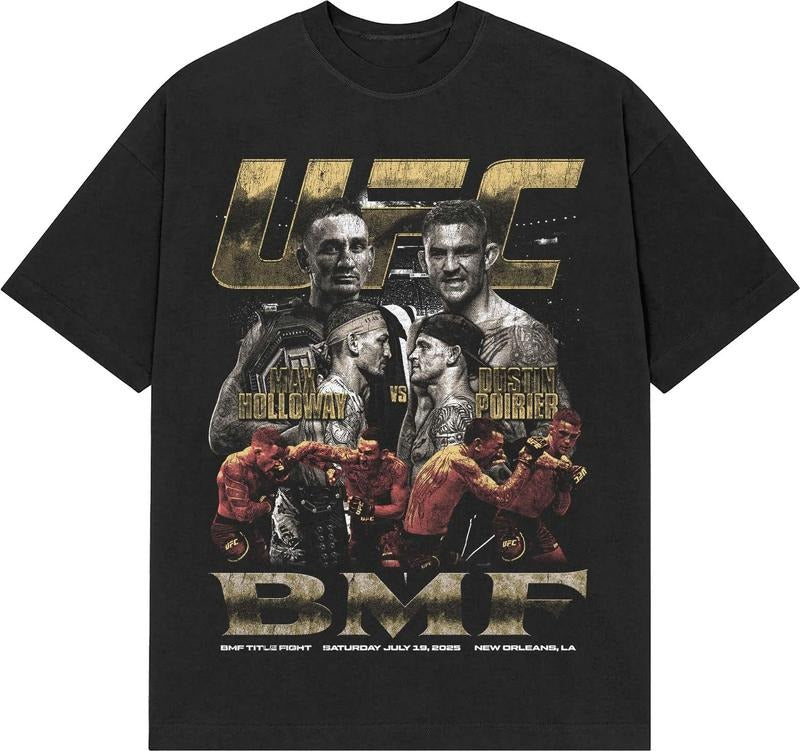 UFC 318 BMF Holloway vs Poirier Tee, Dustin Poirier Boxing T-shirt, Max Holloway Boxer Tee, Dustin Poirier Sports Shirt,...