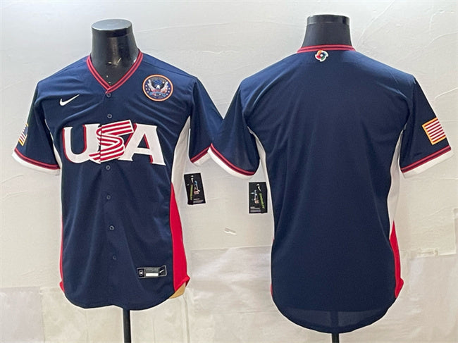 USA Baseball Blank Navy 2026 World Baseball Classic United States 250th Anniversary