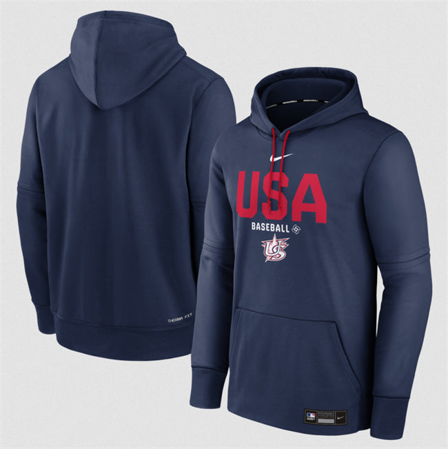 USA Baseball Navy 2026 World Baseball Classic Therma-FIT Hoodie