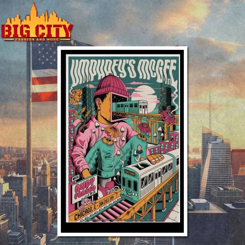 Umphrey’s McGee Jan 2-3 2026 The Salt Shed In Chicago IL Poster Shirt