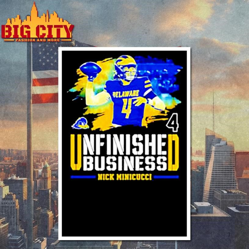 Unfinished Business Delaware Nick Minicuci graphic shirt