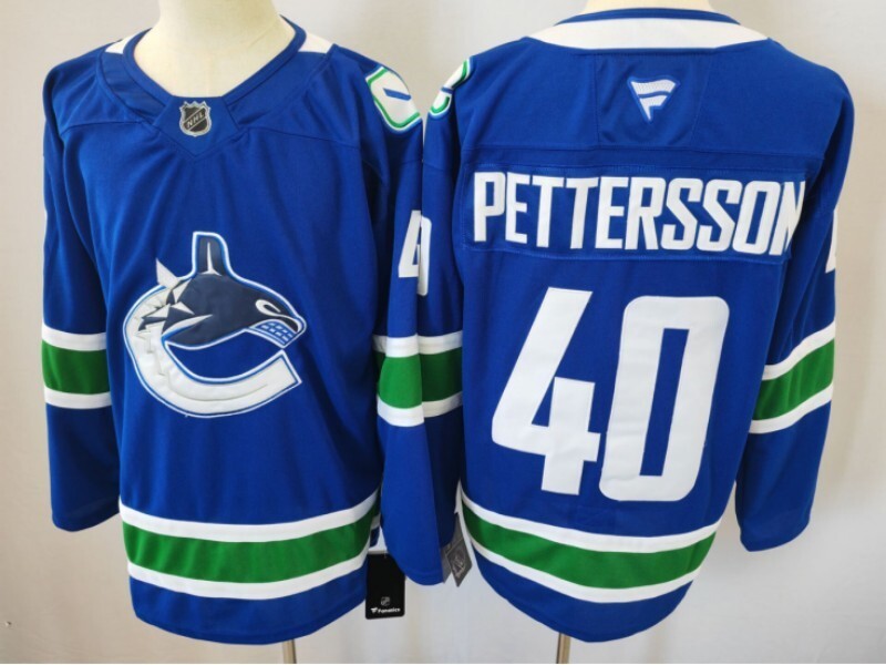 Vancouver Canucks #40 Elias Pettersson Style 1