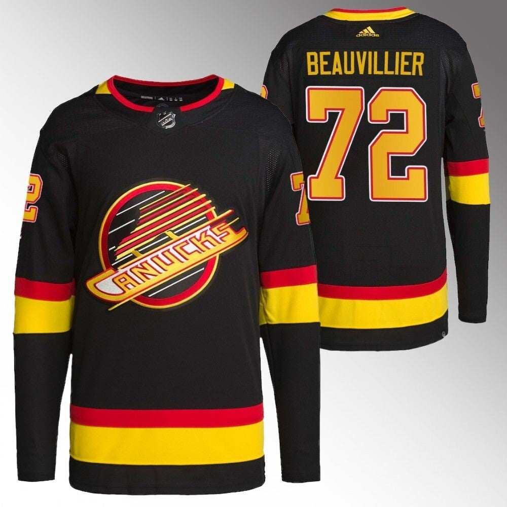 Vancouver Canucks #72 Anthony Beauvillier Black Third Jersey