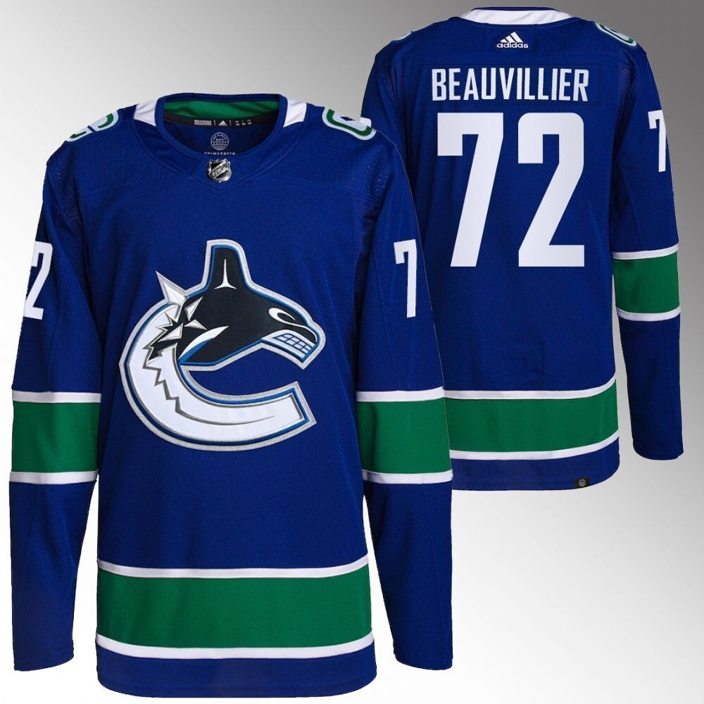 Vancouver Canucks #72 Anthony Beauvillier Blue Home Jersey