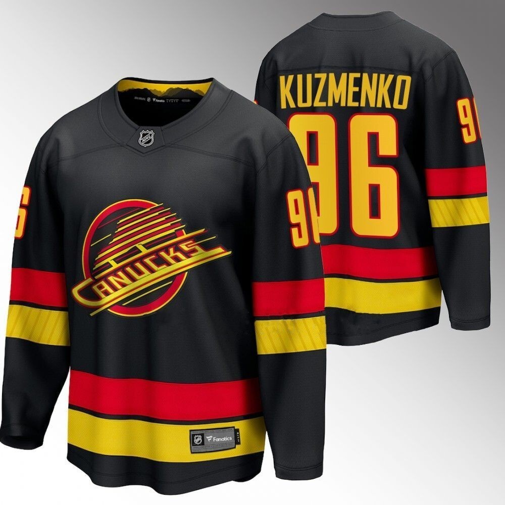 Vancouver Canucks #96 Andrei Kuzmenko Black 2023-24 Alternate