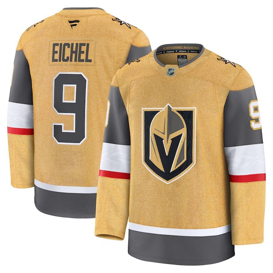 Vegas Golden Knights #9 Jack Eichel Home Premium Jersey - Gold