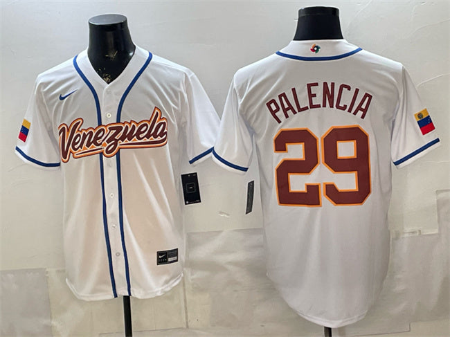 Venezuela Baseball #29 Daniel Palencia White 2026 World Baseball Classic Home