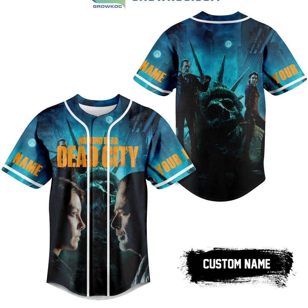 Walking Dead City Personalized Baseball Jersey