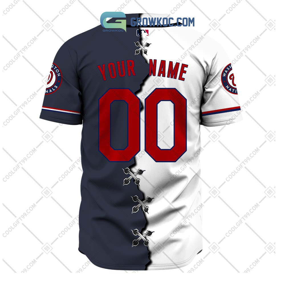 Washington Nationals MLB Personalized Mix Baseball Jersey