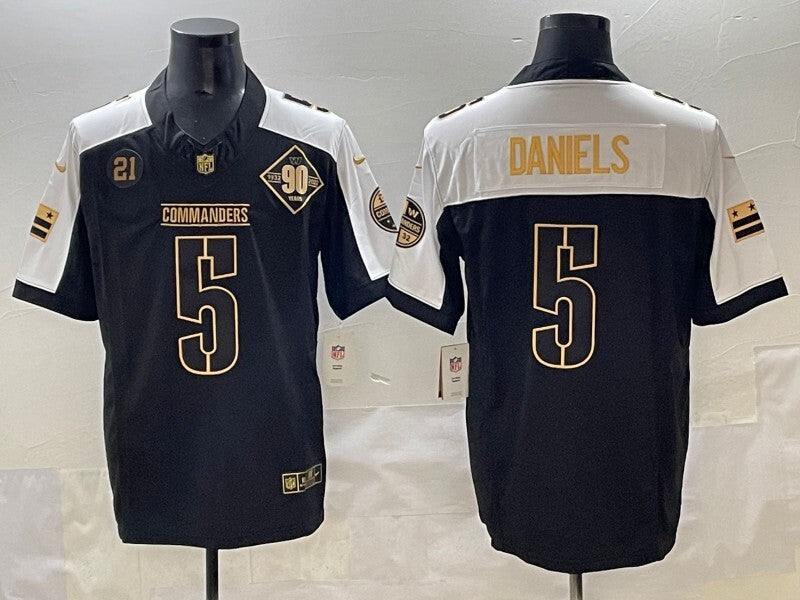 Washington Commanders #5 Jayden Daniels Redskins Style 2