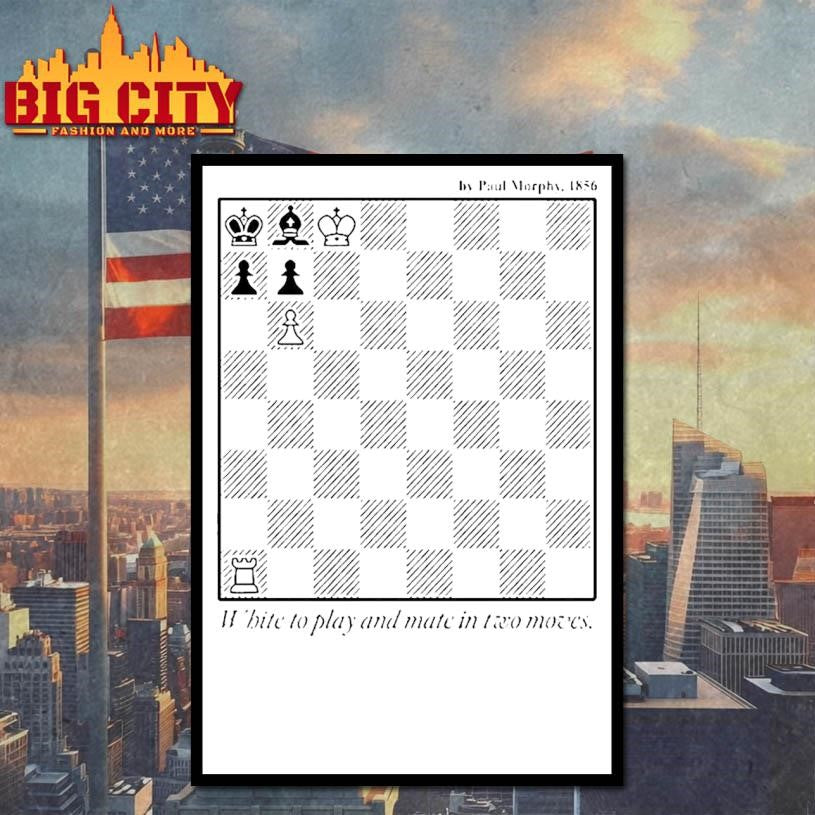 White To Play And Mate In Two Move Chess Shirt