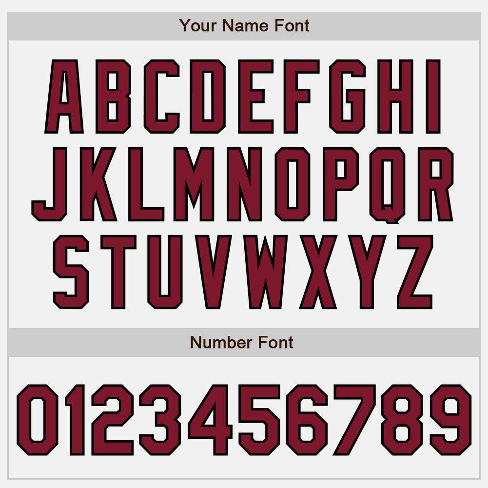 Custom White Maroon-Black Authentic Baseball Jersey