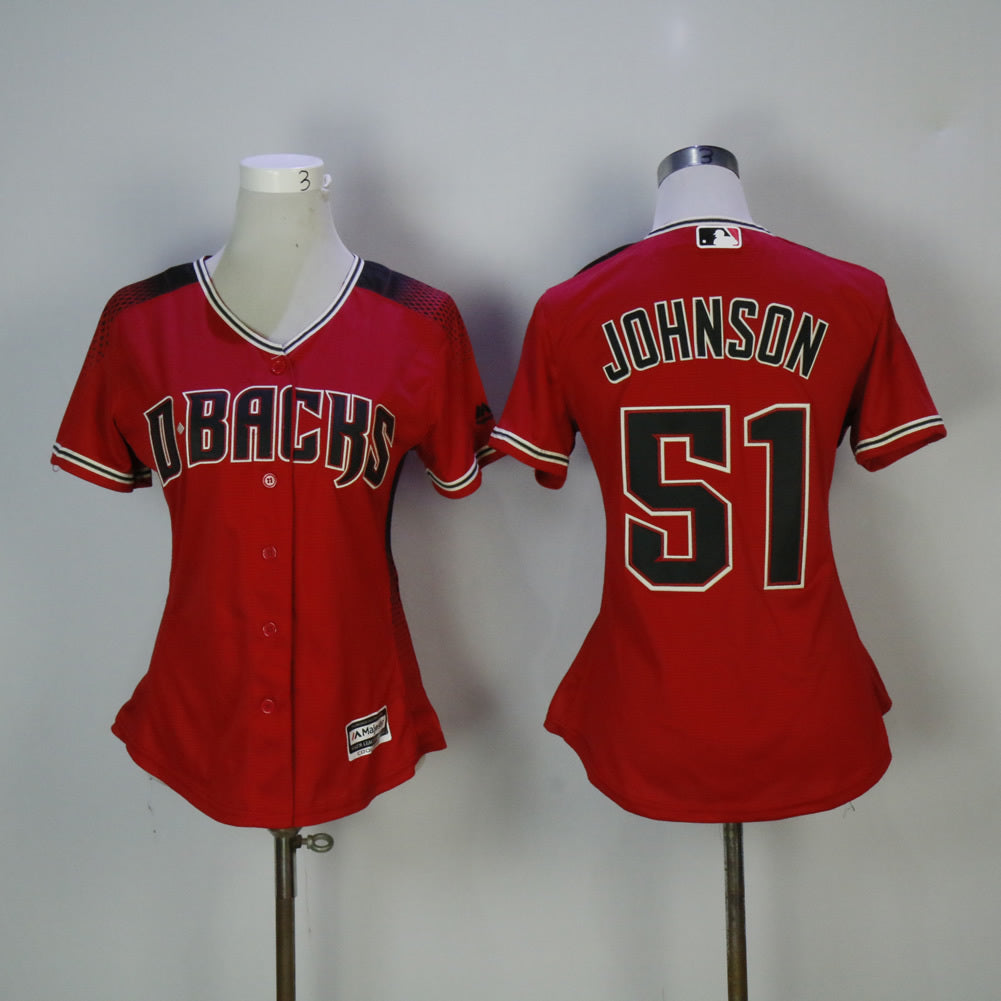 Women Arizona Diamondbacks #51 Randy Johnson Style 1