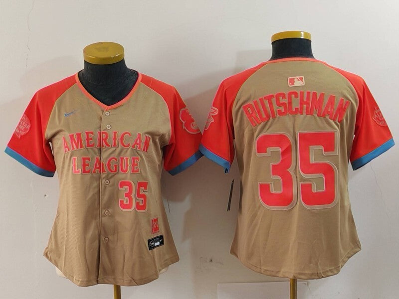 Women Baltimore Orioles #35 Adley Rutschman Orioles 24 All-Star Women Style 2
