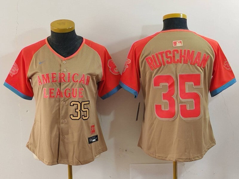 Women Baltimore Orioles #35 Adley Rutschman Orioles 24 All-Star Women Style 3