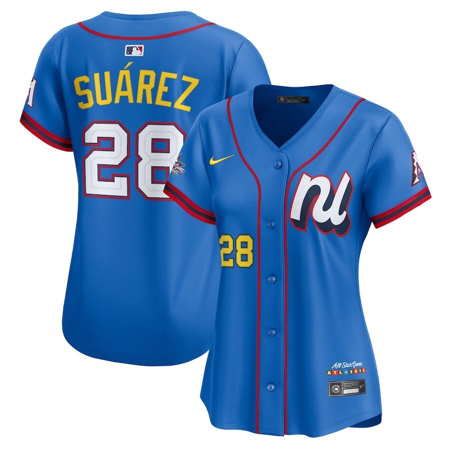 Women National League #28 Eugenio Suárez 2025 All-Star Edition Limited Player Jersey - Blue