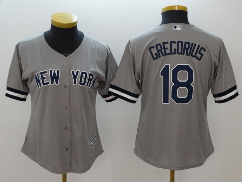 Women New York Yankees #18 Didi Gregorius Style 1