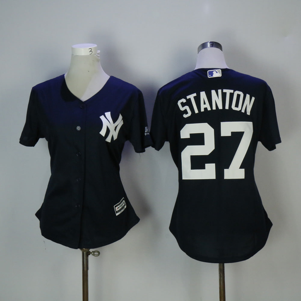 Women New York Yankees #27 Giancarlo Stanton Style 1