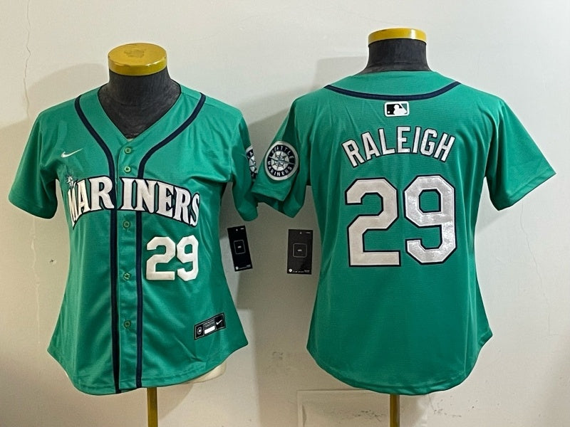 Women Seattle Mariners #29 Cal Raleigh