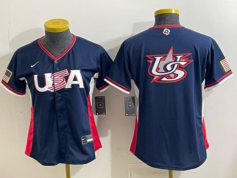 Women USA Baseball x Undefeated Navy 2026 World Baseball Classic 26 World Cup Women Style 3