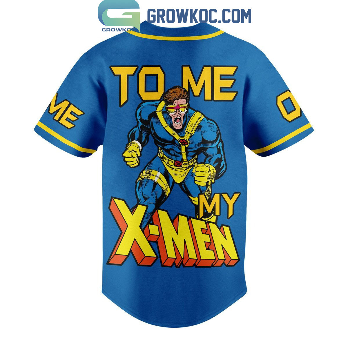 X-Men Cyclops To ME My X-Men Personalized Baseball Jersey